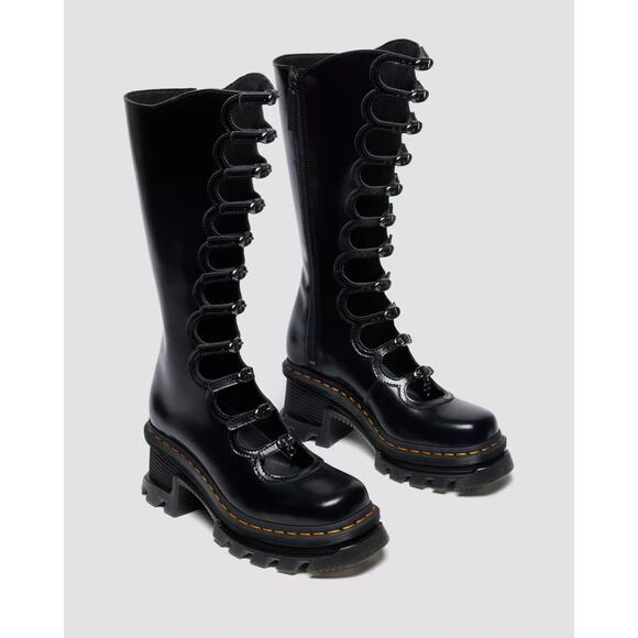 Dr. Martens x Marc Jacobs Kiki Boots in BLACK BUTTERO (Women's sizing) - Picture 2 of 10